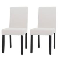 ESSZIMMERSTUHL Cremeweiß 2er-Set - Weiß, Textil (42/90/50cm) - MCW