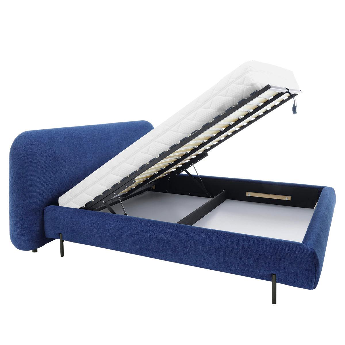 BOXBETT 160/200 Tobias Blau - Blau, Holz (160/200cm) - Petits-meubles