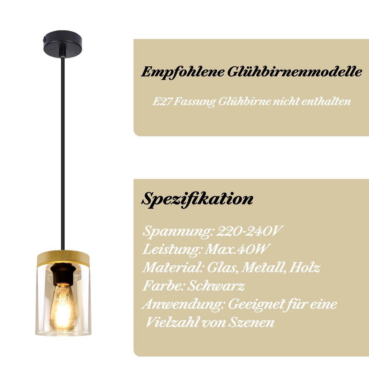 PENDELLEUCHTE Eleganz 12/12/150 cm - Schwarz, Metall (12/12/150cm) - Nettlife