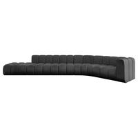 ECKSOFA modulares Sofa Tilmo-L2 - 490x194x70 cm Schwarz - Schwarz, Holzwerkstoff/Textil (490/194cm) - ALTDECOR