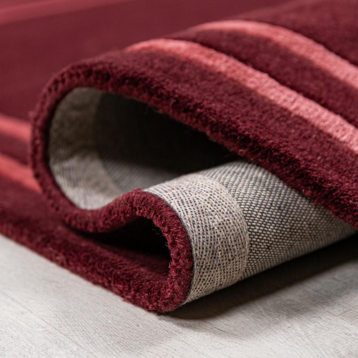 WOLLTEPPICH GLEN, mit Bordüre, Rot, 120 x 170 cm - Rot, Textil (170/120cm) - KADIMA DESIGN