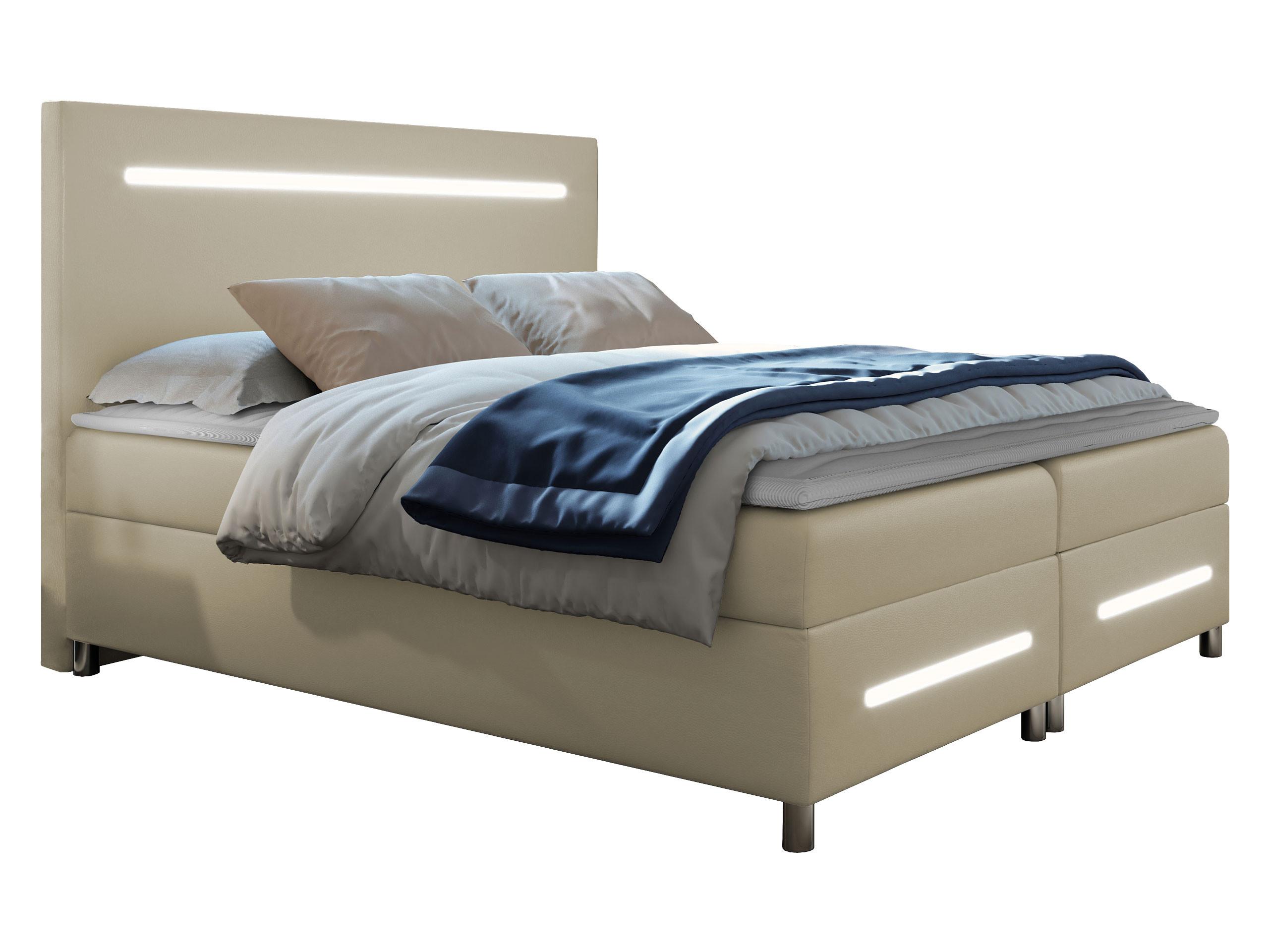 BOXBETT Enter LED - H3 - Naturfarben, Holz (180/200cm) - MIRJAN24