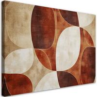 LEINWANDBILD Beige Vintage Abstraktion 100x70cm - Braun, Textil (100/70cm) - Feeby