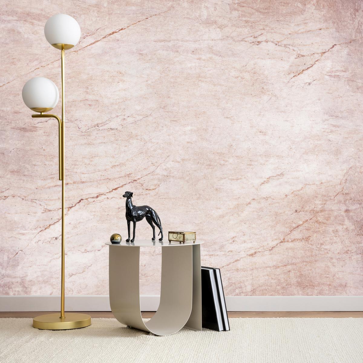 FOTOTAPETE für Wohnzimmer Beton Abstraktion 200x140 - Rosa, Papier (200/140cm) - Muralo