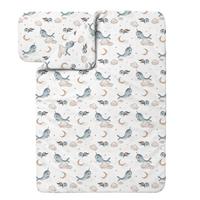 BABY Bambus-Bettwäsche Wale - Weiß, Textil (100/135cm) - waldin