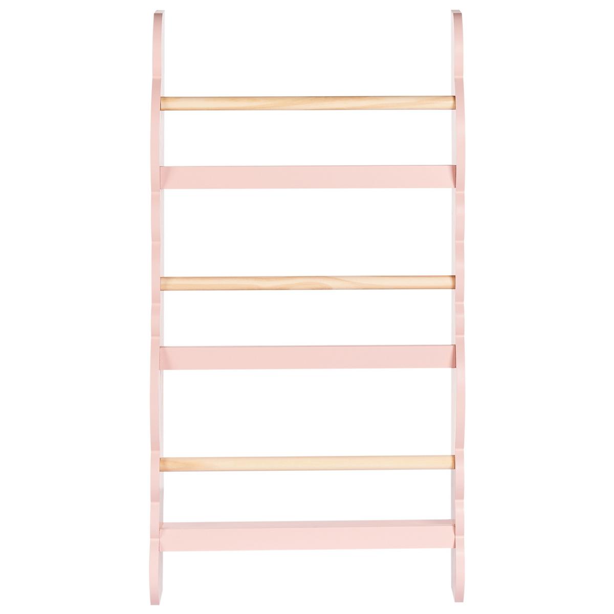 WANDREGAL Rigolet 80 cm Rigolet - Pink/Braun, Holzwerkstoff (43/80/14cm) - Beliani