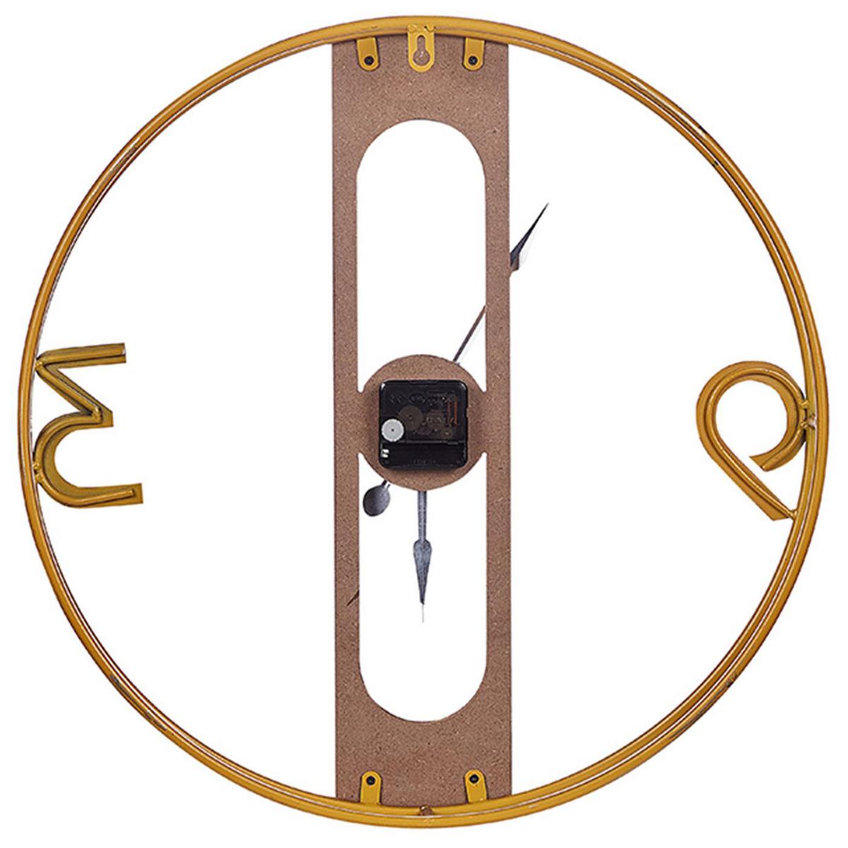WANDUHR heller holzfarbton Mulhouse - Hellbraun, Holzwerkstoff (50/50/2cm) - Beliani