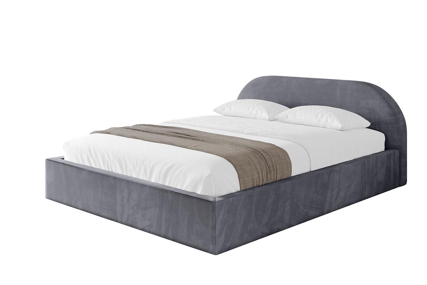 POLSTERBETT mit Bettkasten und Lattenrost, Boxbett ohne Matratze - TIVON-V1 180x200 Dunkelgrau - Dunkelgrau, Holzwerkstoff/Textil (180/200cm) - ALTDECOR