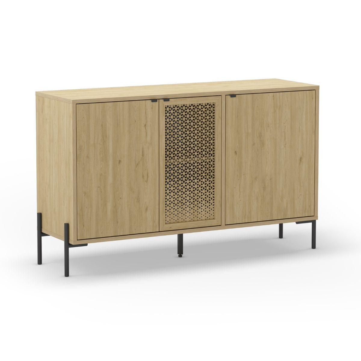 KOMMODE Inca Braun 125.6/40/80.5 cm - Braun, Holz (40/80.5/125.6cm) - Calicosy