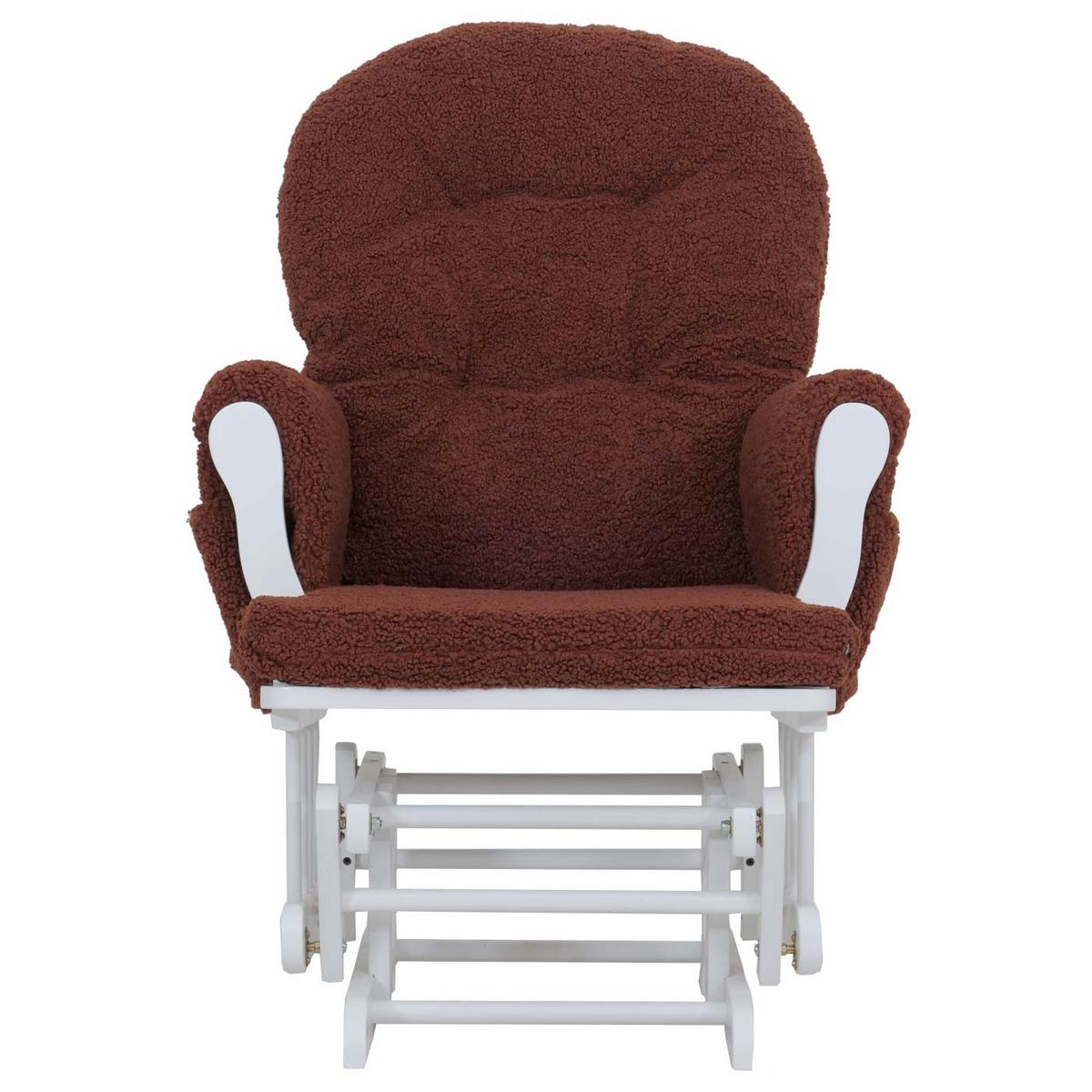 RELAXSESSEL Rotbraun, Weiß - Rotbraun/Weiß, Textil (74/105/72cm) - MCW