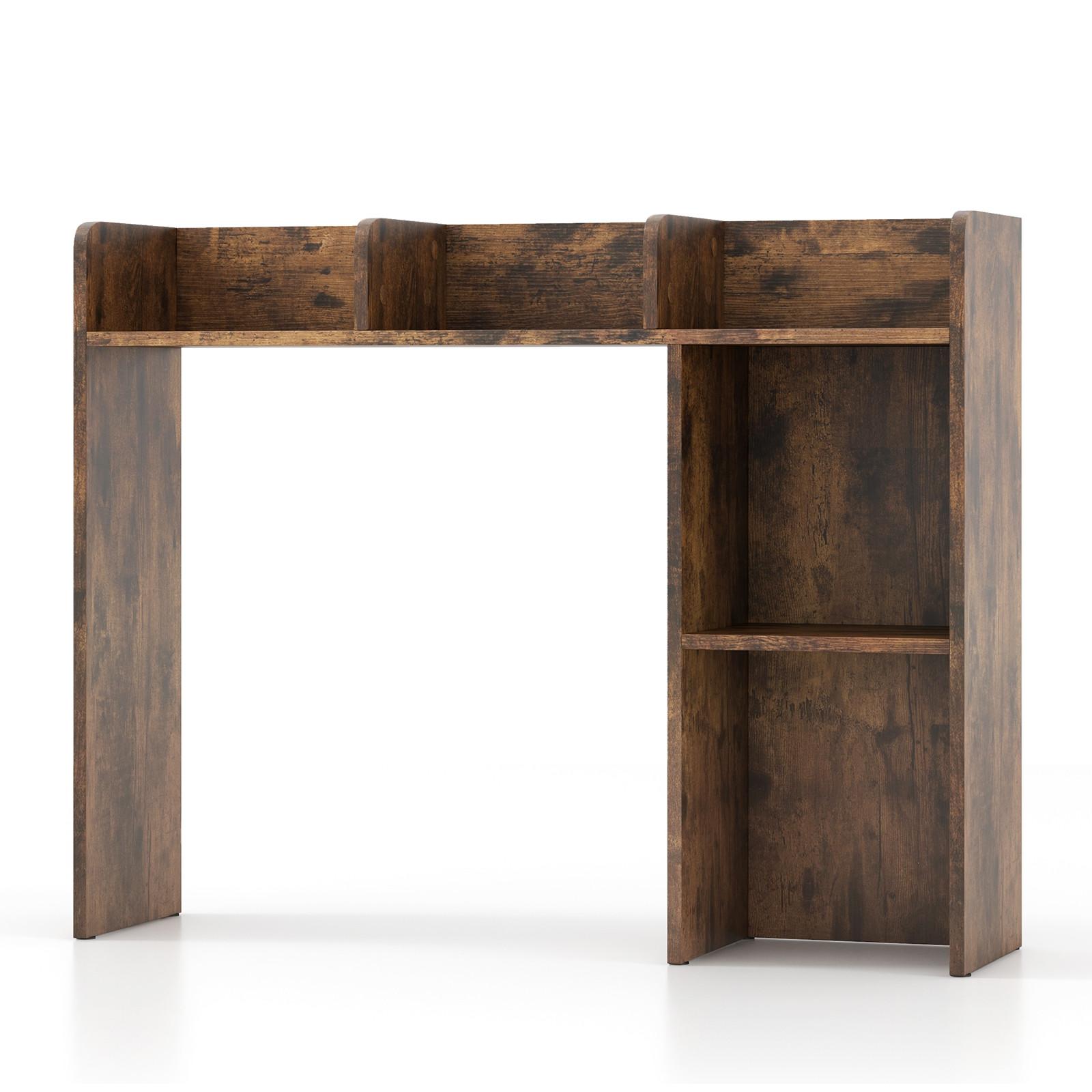 SCHREIBTISCHREGAL Braun - Braun, Holz (25/94/74cm) - COSTWAY