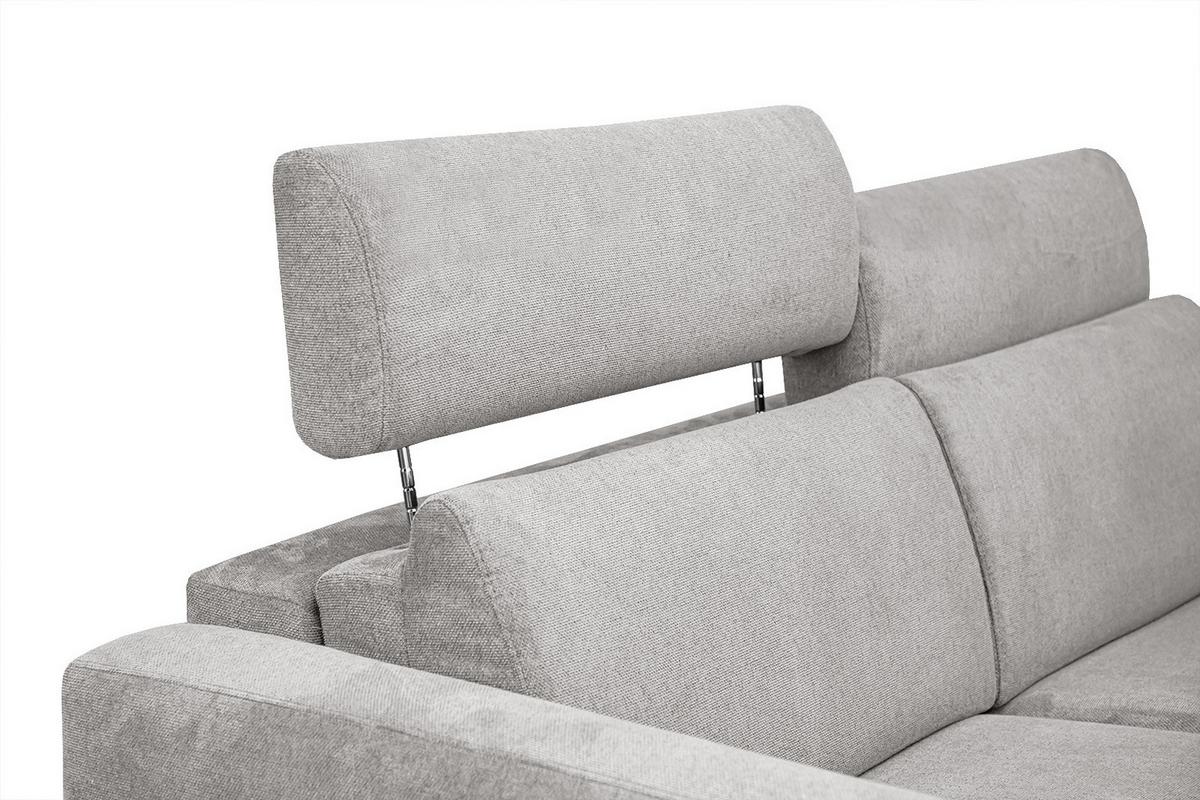 SOFA MEZO 3-Sitzer mit Schlaffunktion, beige - Beige/Schwarz, Holz/Textil (232/90/107cm) - Wozimo