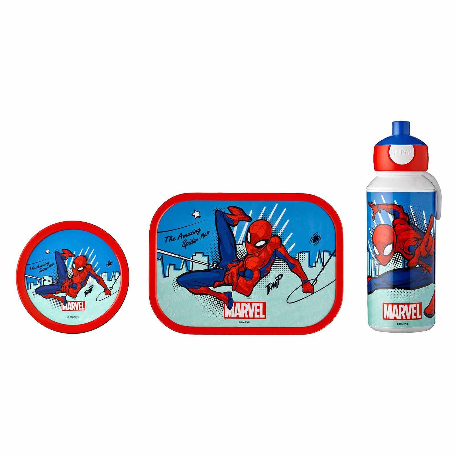 LUNCHSET Campus Spiderman 3-tlg. - Blau/Rot, Kunststoff (2/2/2cm) - Mepal
