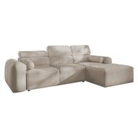ECKSCHLAFSOFA Volare I, Seite: Rechts - Hellbraun, Holz/Textil (269/182cm) - MIRJAN24