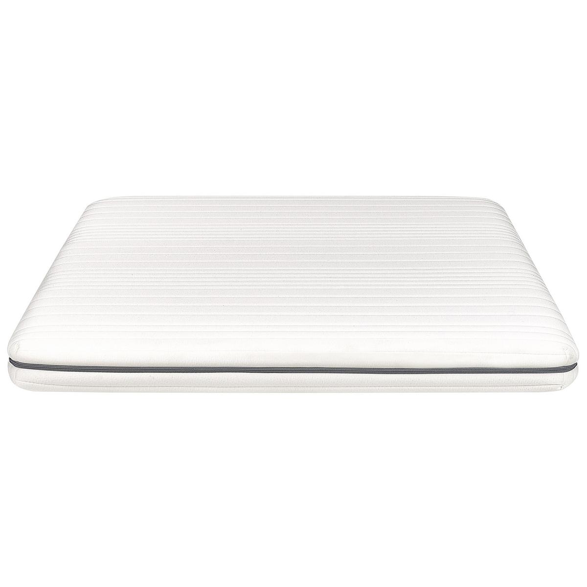 SCHAUMMATRATZE H2/3 Mittel 160/200 cm Enchant - Weiß, Textil (160/200cm) - Beliani