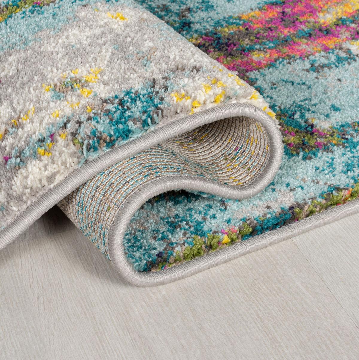 TEPPICH FAL, abstrakt, Bunt, 120 x 170 cm - Multicolor, Textil (170/120cm) - KADIMA DESIGN