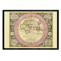 POSTER Astronomie Historische Sternkarte A3 Schwarzer Rahmen - Schwarz, Papier (29.7/5/42cm) - Nacnic