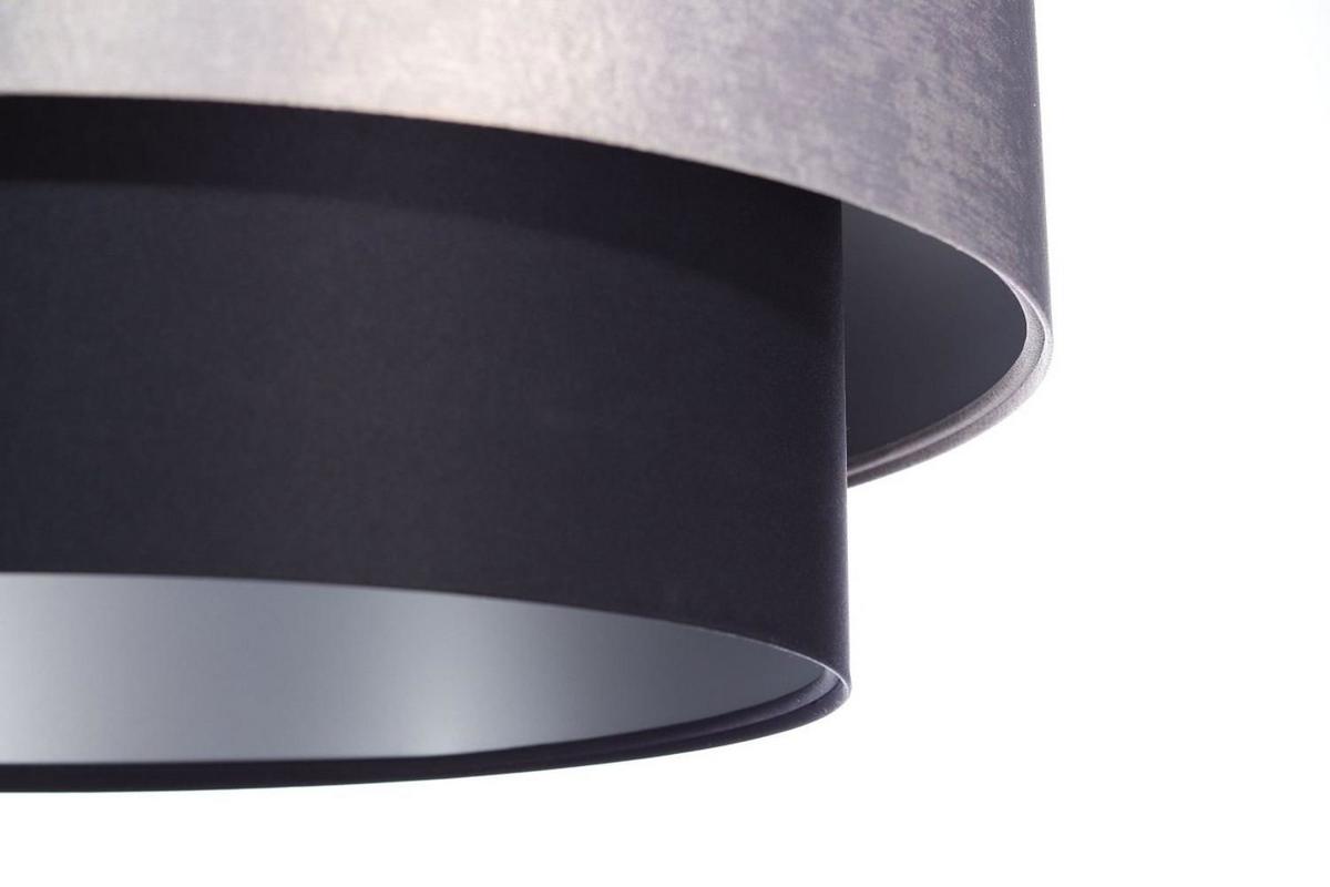 HÄNGELEUCHTE Grau 50/20 cm - Schwarz/Grau, Kunststoff (50/1/20cm) - ONZENO