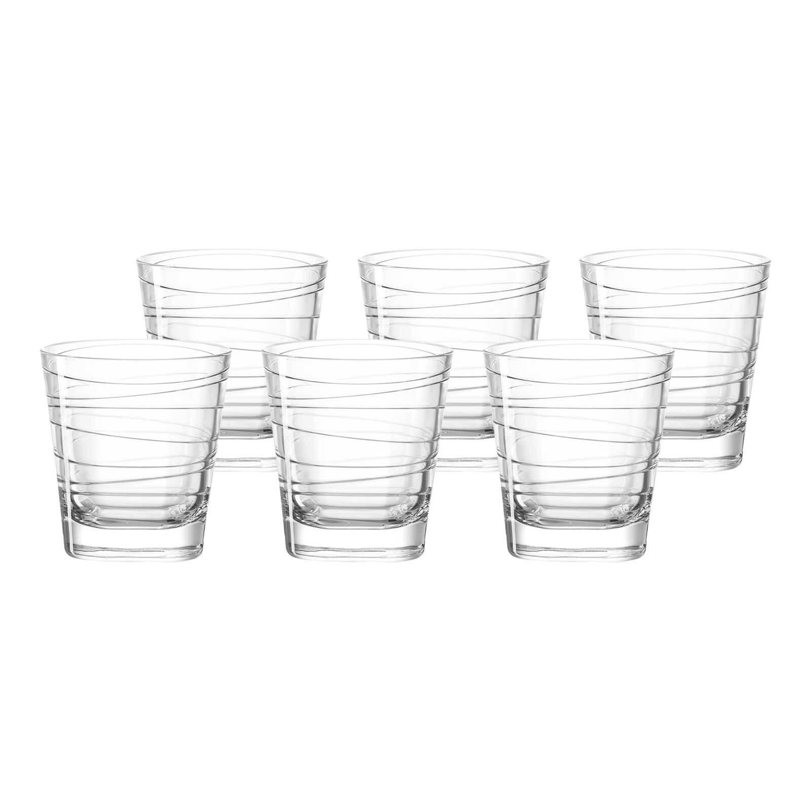 TRINKGLÄSER Vario Struttura transparent 250 ml 6er Set - Transparent, Glas (0.25L) - Leonardo Living