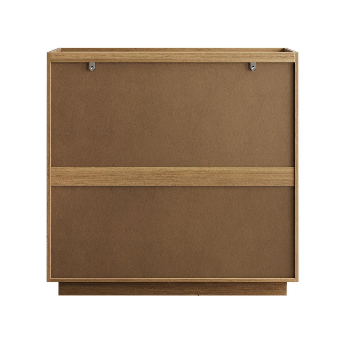NACHTTISCH 80 cm Eiche – Nachtkommode mit 3 Schubladen & Kippsicherung - Eichefarben, Holzwerkstoff (80/78/48cm) - Urban Meuble