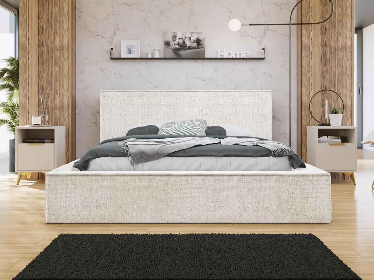 POLSTERBETT Glexi - Creme, Holz/Textil (140/200cm) - MIRJAN24