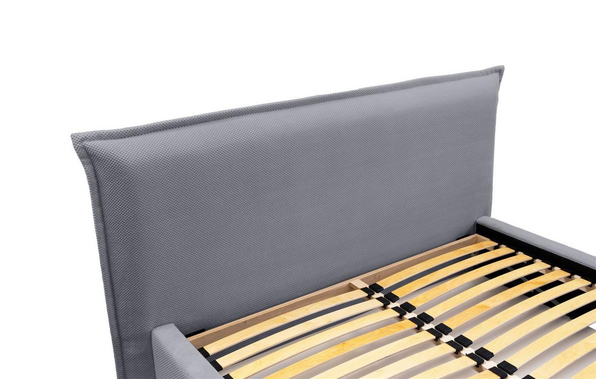 POLSTERBETT Amada Komplettset In Pop - Grau, Holzwerkstoff/Textil (160/200cm) - Fun Möbel