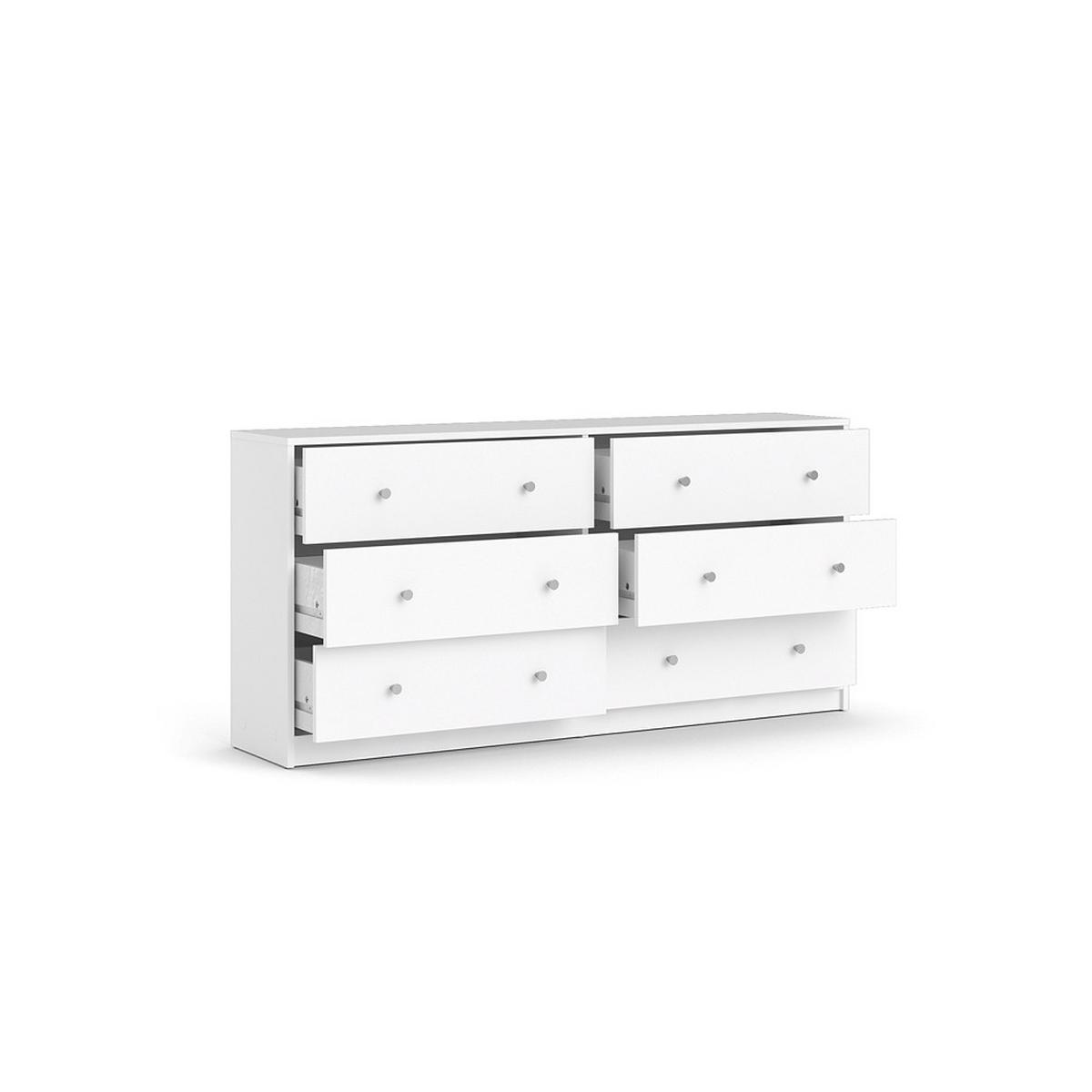 KOMMODE Weiß - Weiß, Holzwerkstoff (143/68/32cm) - ebuy24