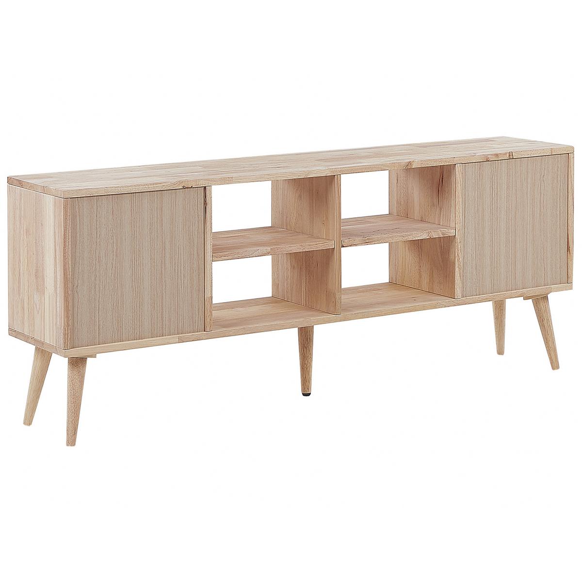 TV-MÖBEL Hellbraun CHANDLER 30/145/59 cm - Hellbraun, Holz (145/59/30cm) - Beliani