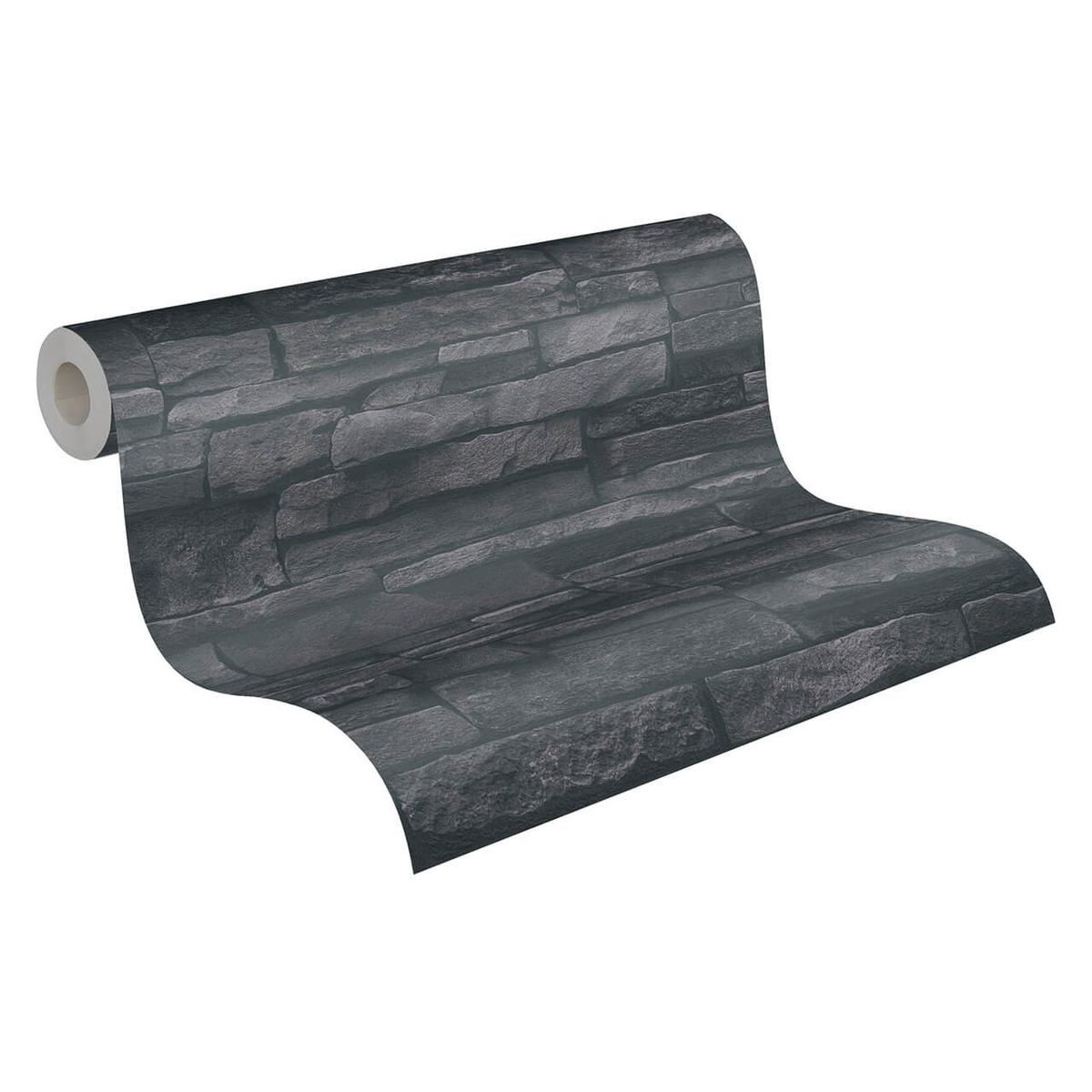 VLIESTAPETE Schwarz 53/1005 cm - Schwarz, Textil (53/1cm) - KUNSTLOFT