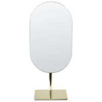 KOSMETIKSPIEGEL 16/37cmGoldCANTAL Cantal - Goldfarben, Metall (43/13/21cm) - Beliani