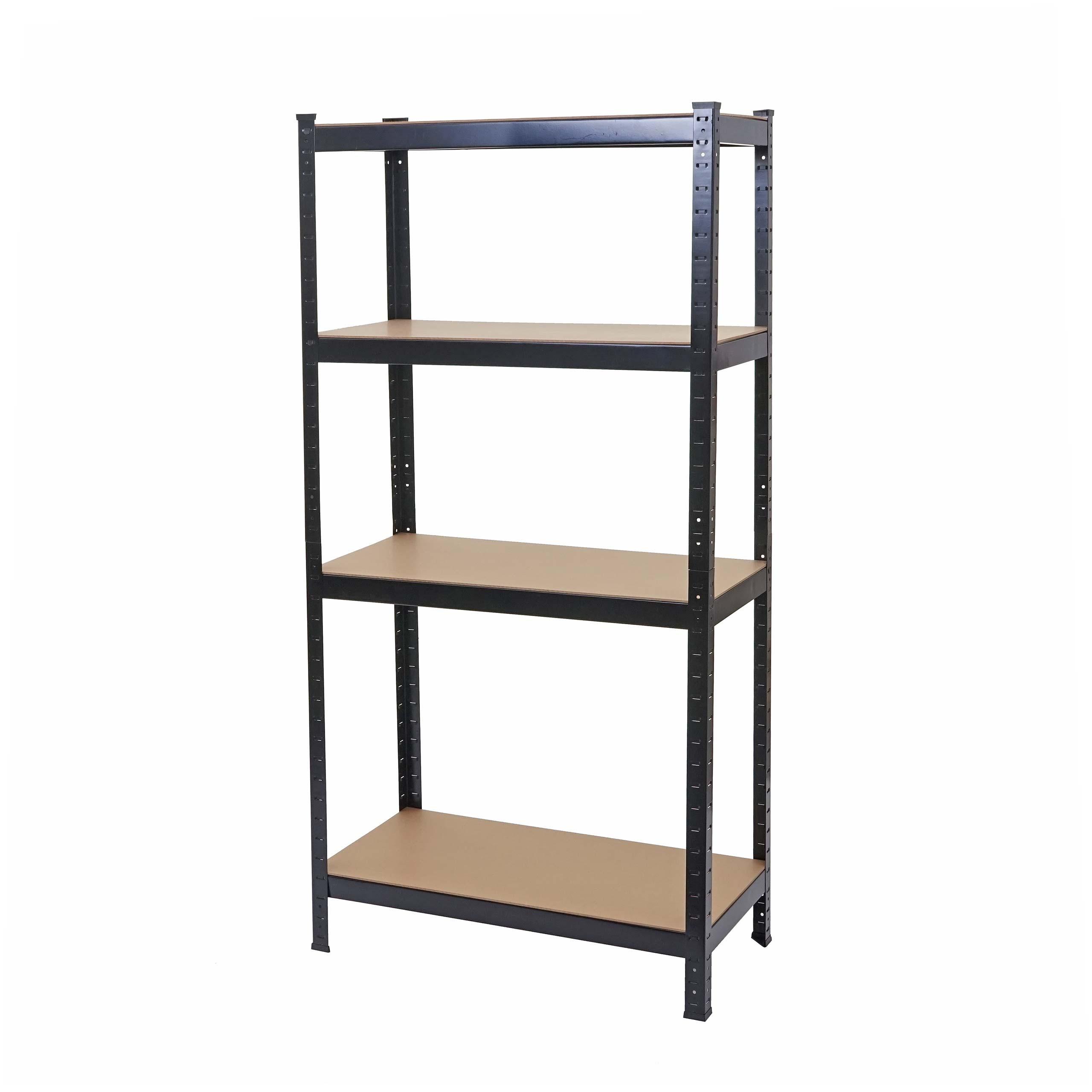SCHWERLASTREGAL Schwarz, Braun - Schwarz/Braun, Metall (80/160/40cm) - MCW