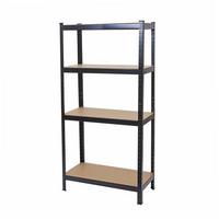SCHWERLASTREGAL Schwarz, Braun - Schwarz/Braun, Metall (80/160/40cm) - MCW