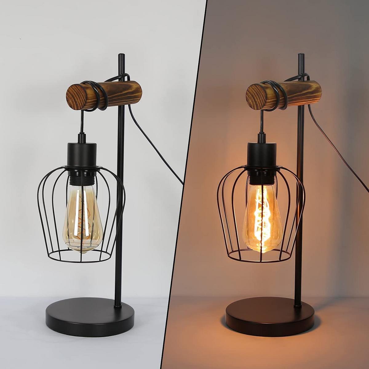 TISCHLAMPE Isolde 20/15/46 cm - Braun, Holz/Metall (20/15/46cm) - ZMH