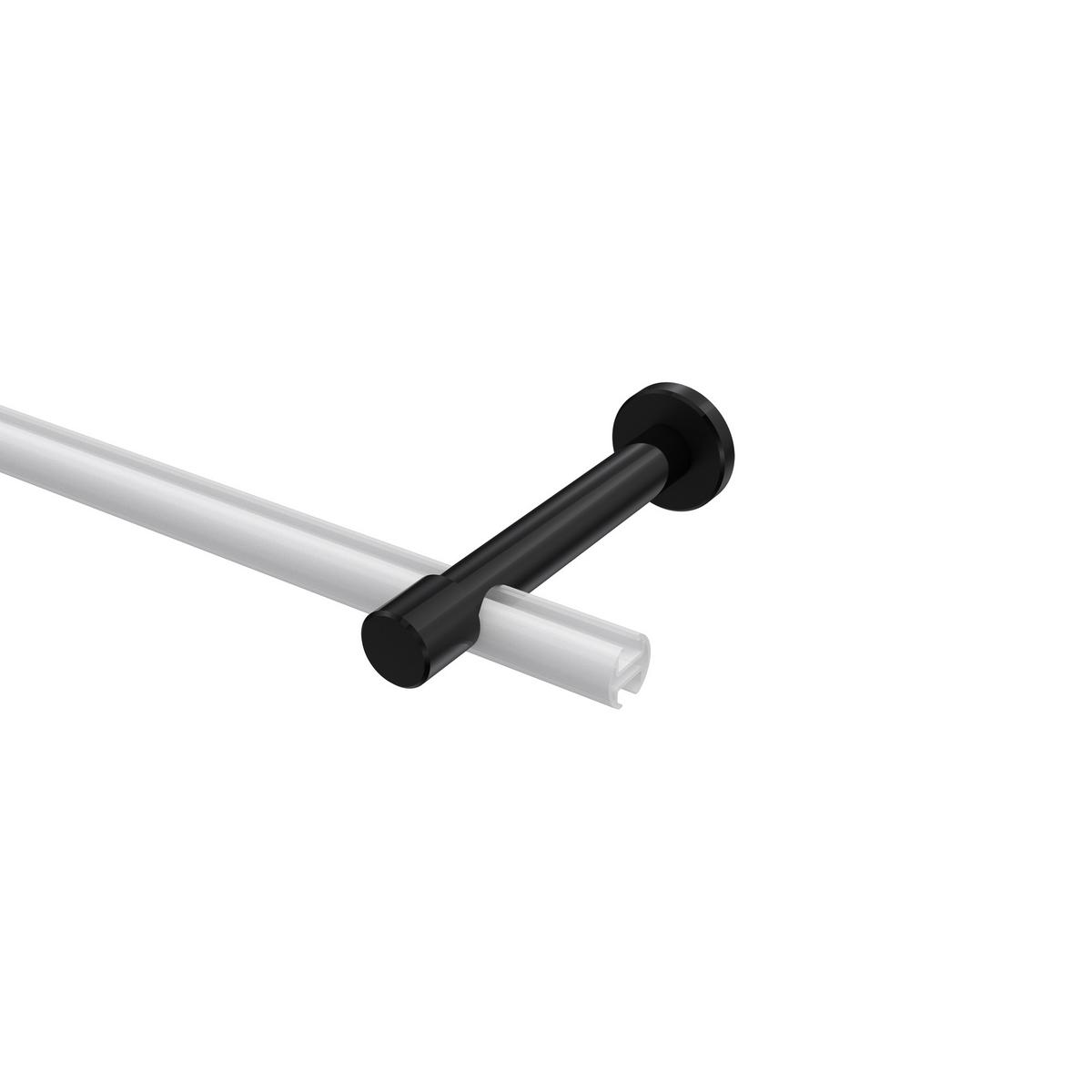 TRÄGER FÜR GARDINENSTANGEN 20 mm Ø, Prestige 1-läufig, Schwarz - Schwarz, Metall (13.7/4/4cm) - INTERDECO