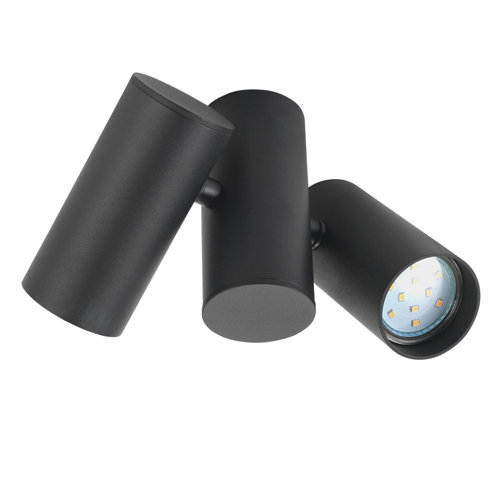 DECKENSTRAHLER Durham 1-flammig 5.5/14/18.5cm - Schwarz, Metall (5.5/14/18.5cm) - Nettlife