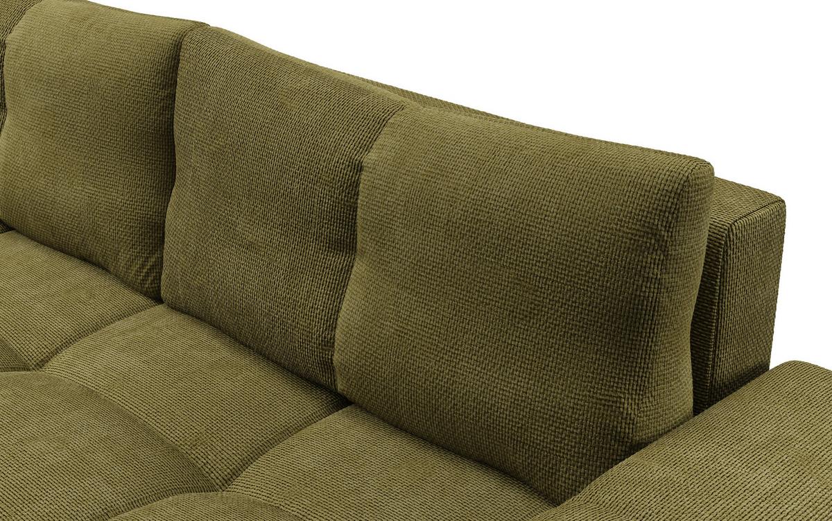 BETTSOFA DUCA Grün Jersey- Stoff mit Schlaffunktion - Grün, Holz (259/90/99cm) - MASSENO