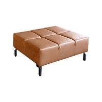 POLSTERHOCKER NELSON Braun Leder - Braun, Leder (107/43/71cm) - KAWOLA