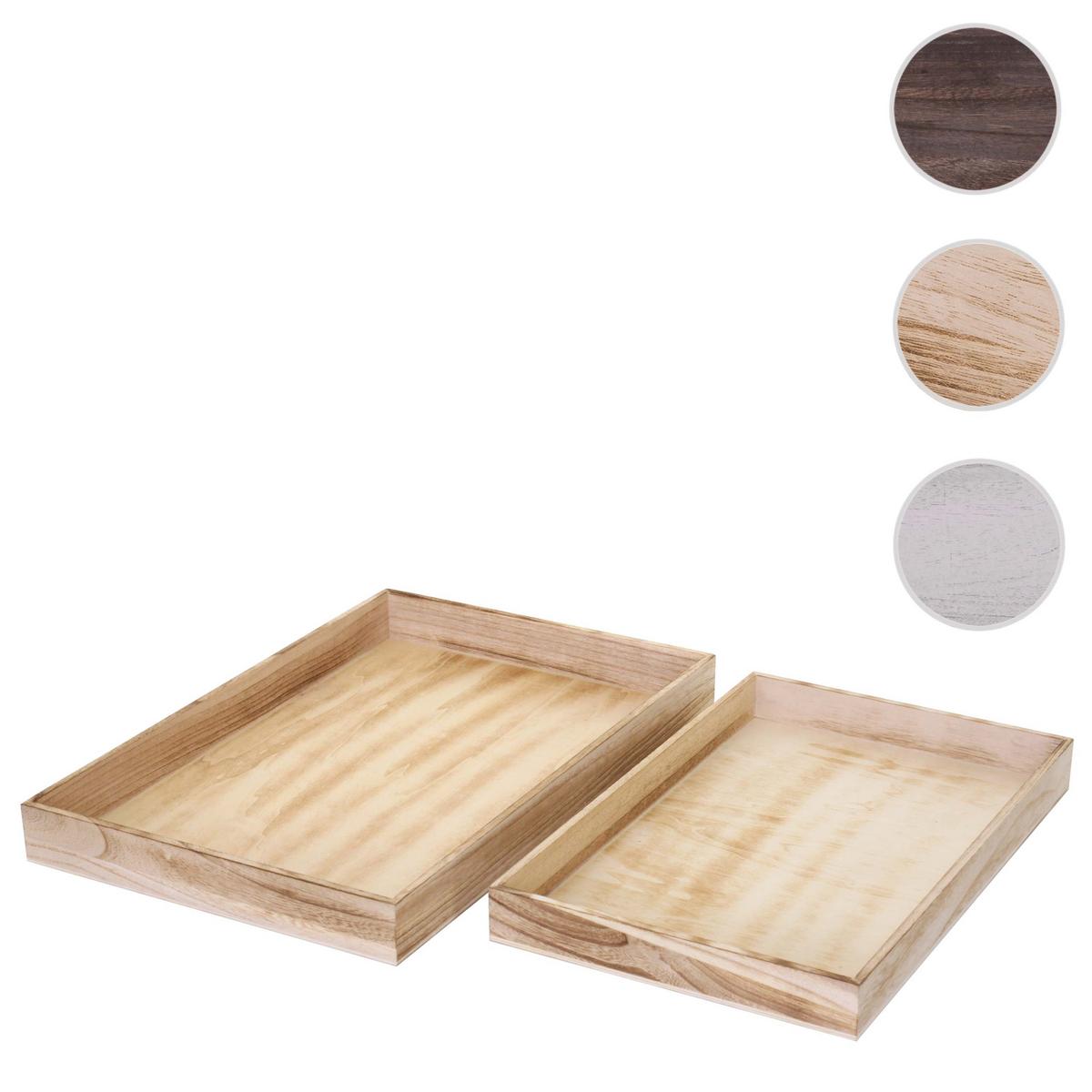 SCHALE TABLETT SHABBY Eiche hell - Eiche Artisan, Holz (48/5/32cm) - MCW