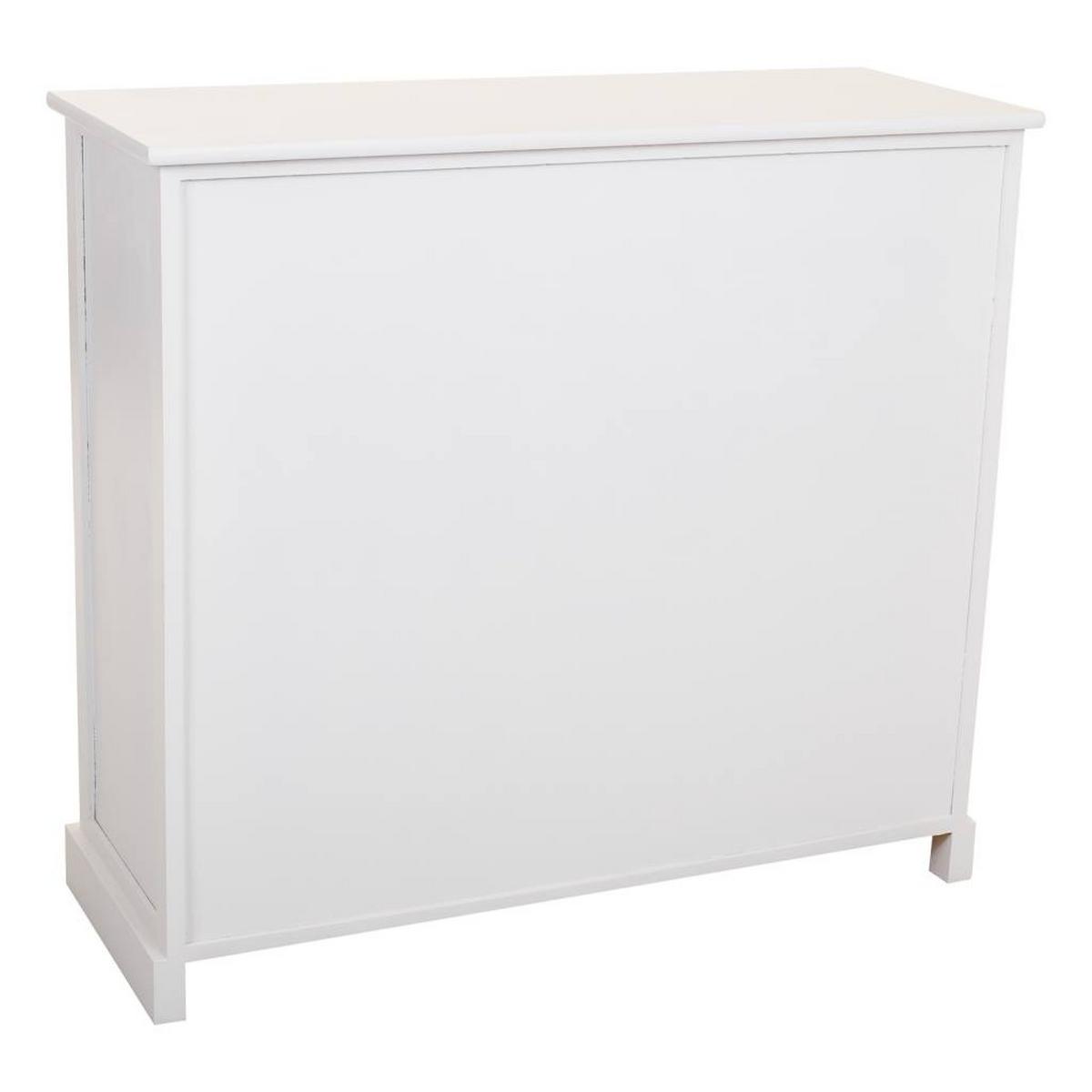 SIDEBOARD aus Holz 86x33x79 cm - Weiß, Holz (86/78.5/33cm) - Wanderlust