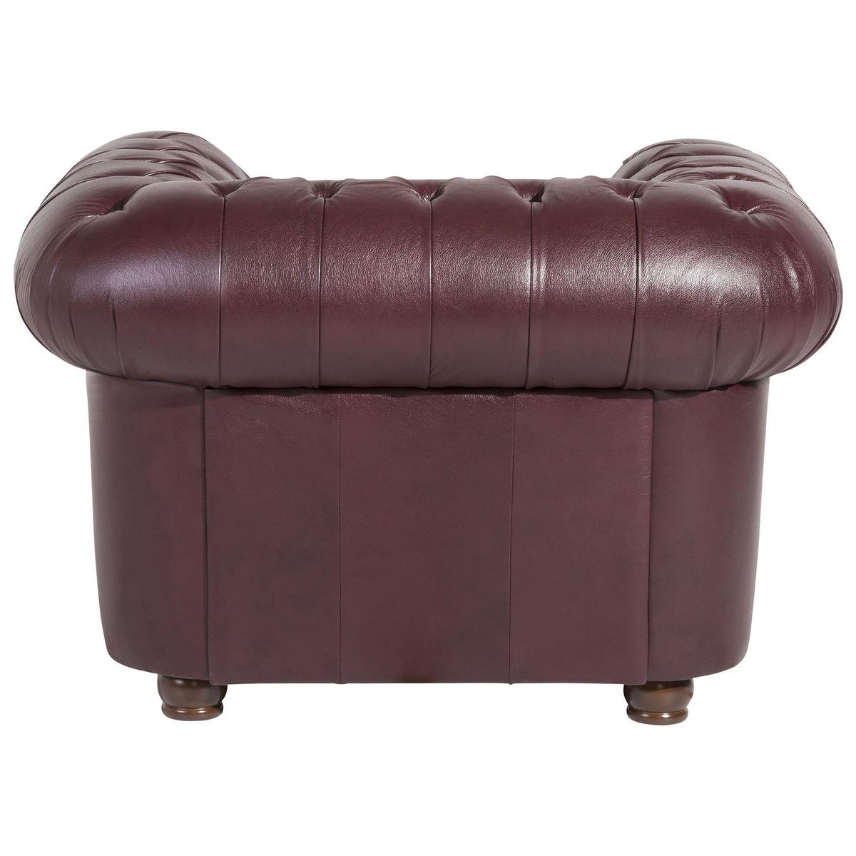 POLSTERSESSEL Kalea Wischleder rot - Rot, Leder (98/76/110cm) - 58aufmkessel
