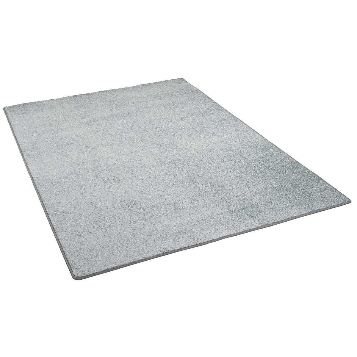 HOCHFLOR VELOURS TEPPICH LUNA - Chromfarben, Textil (133/133cm) - Snapstyle