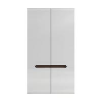 SCHRANK 2 Türen Darrel Weiß - Weiß, Holzwerkstoff (105/193/57cm) - Petits-meubles