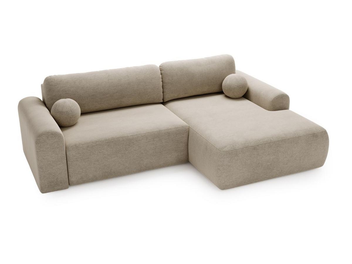 ECKSOFA Savana Beige Links - Beige, Holz/Textil (257/177cm) - Graingold