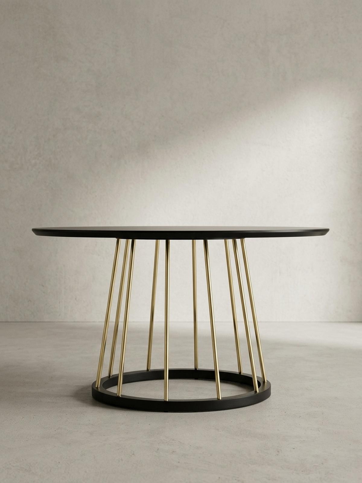 COUCHTISCH Schwarz Gold, Metall mit großer Ablagefläche, elegantes Design - Goldfarben/Schwarz, Holz/Metall (80/80/42cm) - KADIMA DESIGN