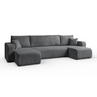 ECKSOFA PRESTIGE U mit Schlaffunktion, Poso 60 - Grau, Textil (317/83/143cm) - Lookway