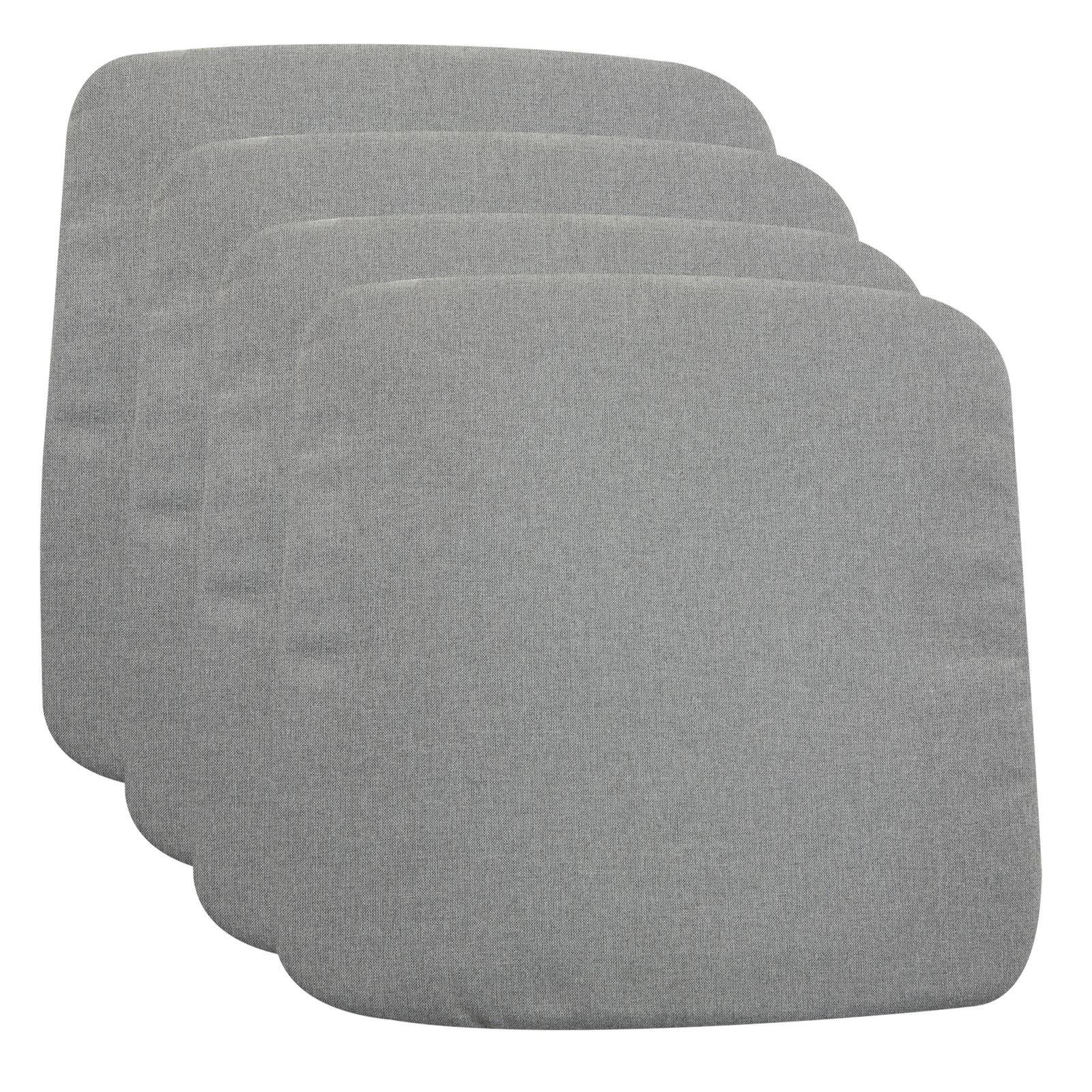 SITZKISSEN CHIARA 4er-Set grau - Grau, Textil (43/43/2cm) - IDIMEX