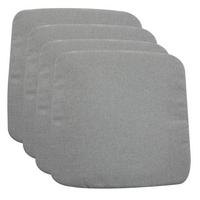 SITZKISSEN CHIARA 4er-Set grau - Grau, Textil (43/43/2cm) - IDIMEX