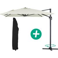 SONNENSCHIRM sun 4 Ekru - Beige, Metall (400/300cm) - Habitat Garten