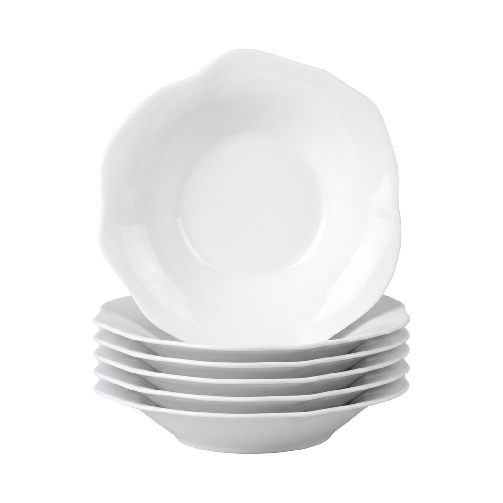 SUPPENTELLER Pura weiß ø 25,4 cm 6er Set - Weiß, Keramik (25.4cm) - Villeroy & Boch