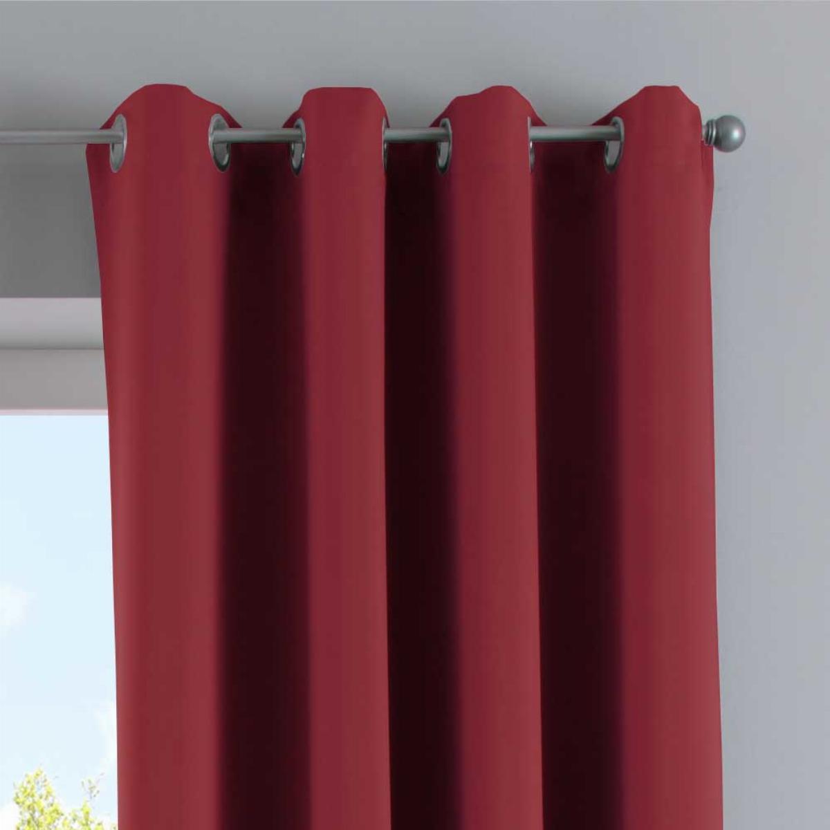 VORHANG »NEW YORK« HxB 245x295 cm Bordeaux - Bordeaux, Textil (295/245cm) - Gardinenbox